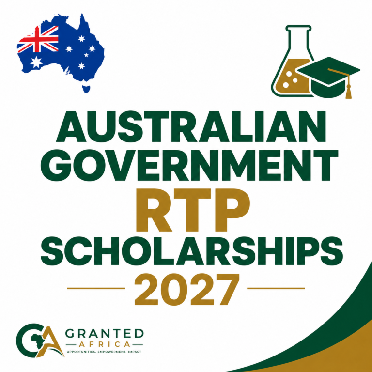 Bannière d'opportunité pour les bourses RTP du gouvernement australien 2027