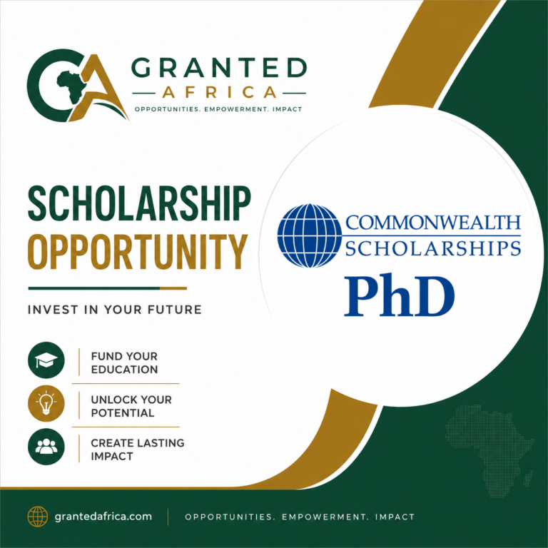 Commonwealth PhD Scholarships 2027/28: United Kingdom (fully funded)