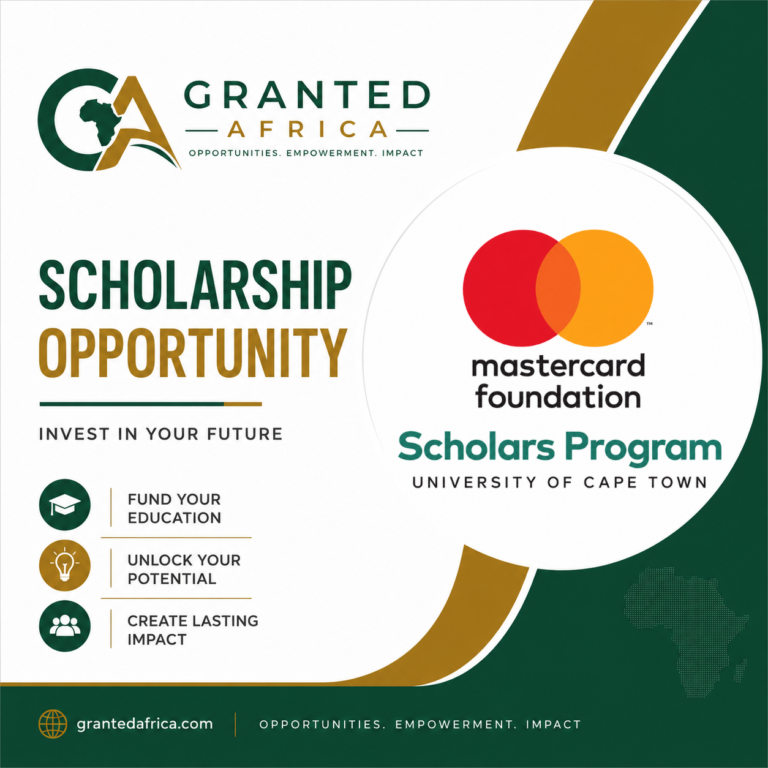 University of Cape Town Mastercard Foundation Scholars Program 2027 South Africa (Fully Funded)