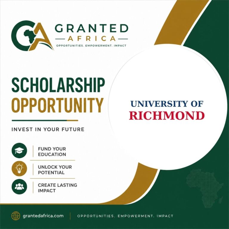 Richmond Scholars Program 2027: USA (full tuition, housing and meals)